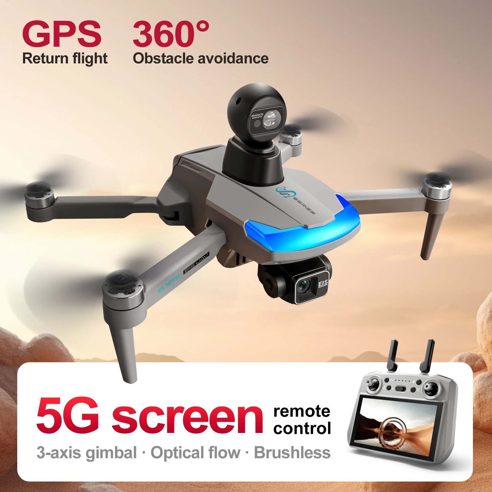 Drone Photogrammetry - S185 Professional Drone 2.7K HD Dual