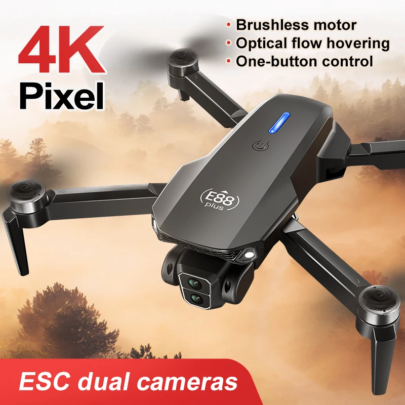 New E88 Plus Quadcopter Drone: - Drone Cinematic review and price