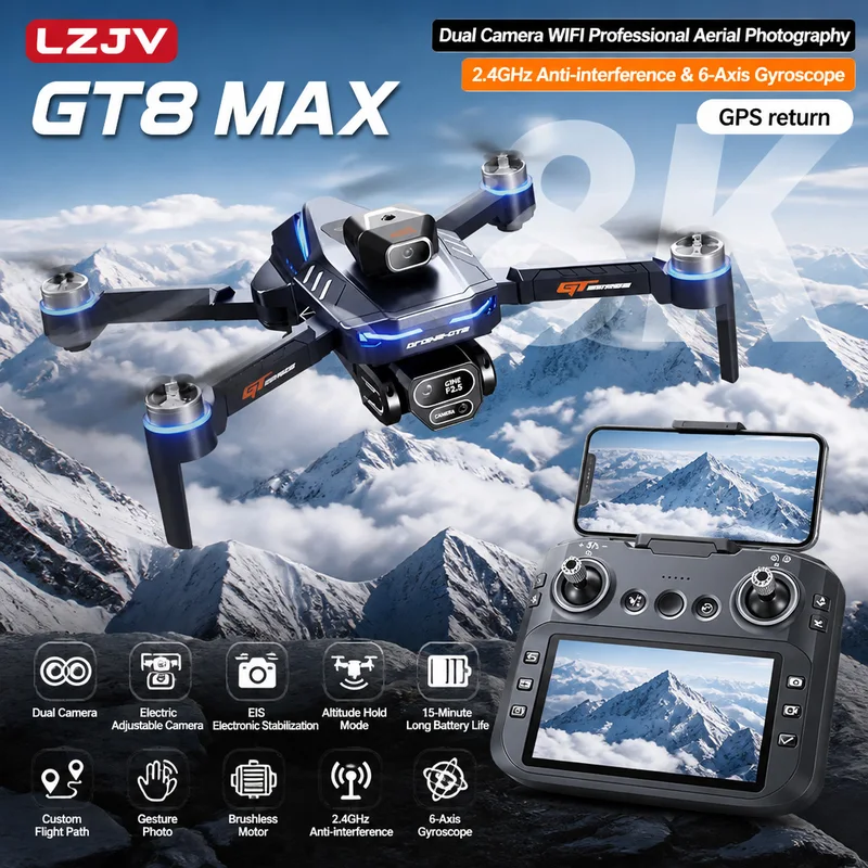 GT8 Max Foldable Drone 8K HD P - Drone Photogrammetry review and price